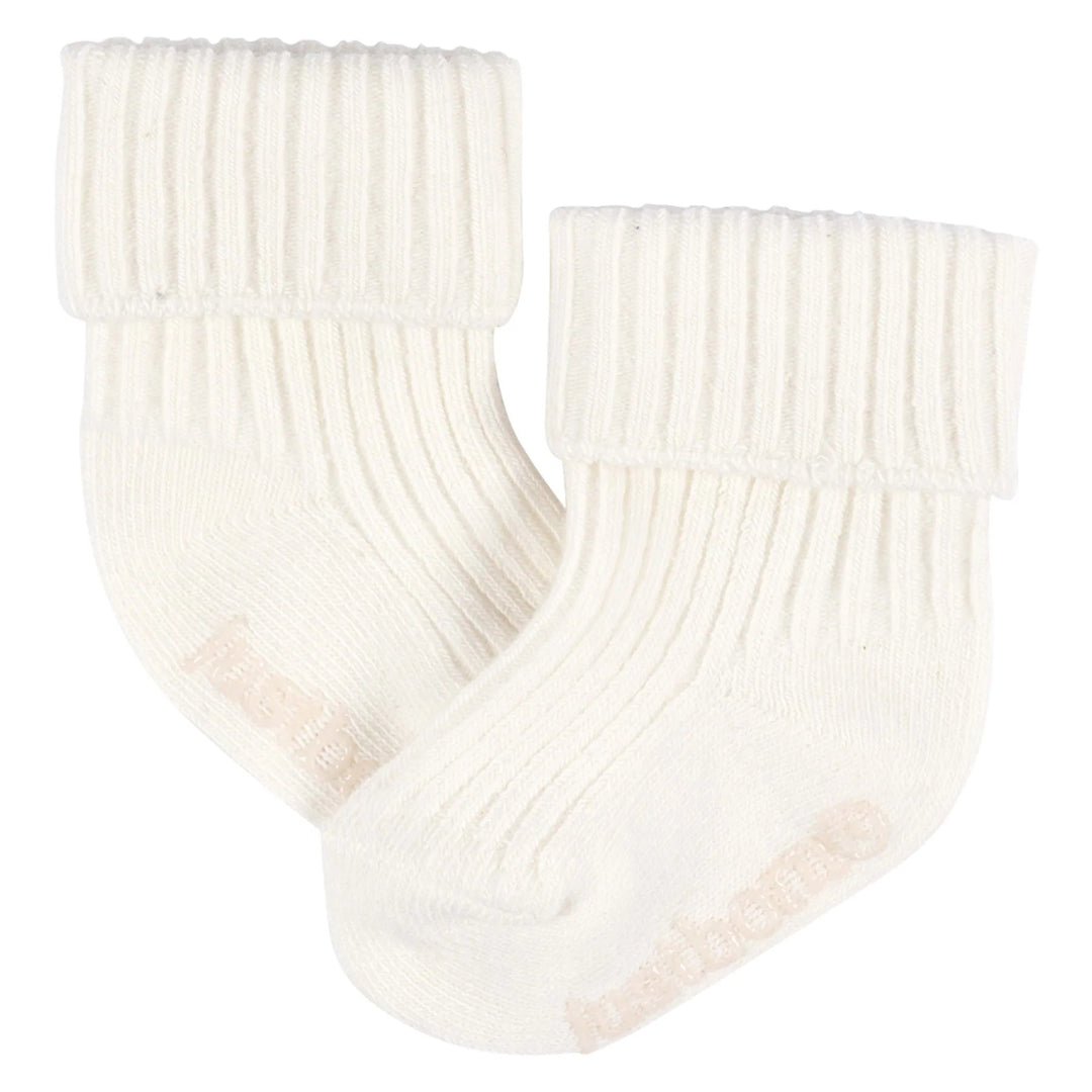 Just Born Just Born 6 pk Baby Socks - TAN