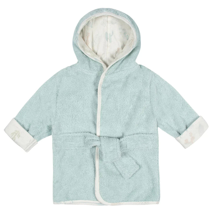 Just Born Just Born Baby Bathrobe & Booties 2 Pc Set 0 - 9M