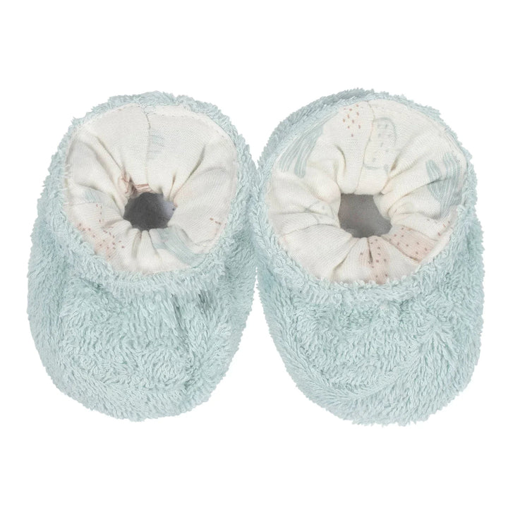 Just Born Just Born Baby Bathrobe & Booties 2 Pc Set 0 - 9M