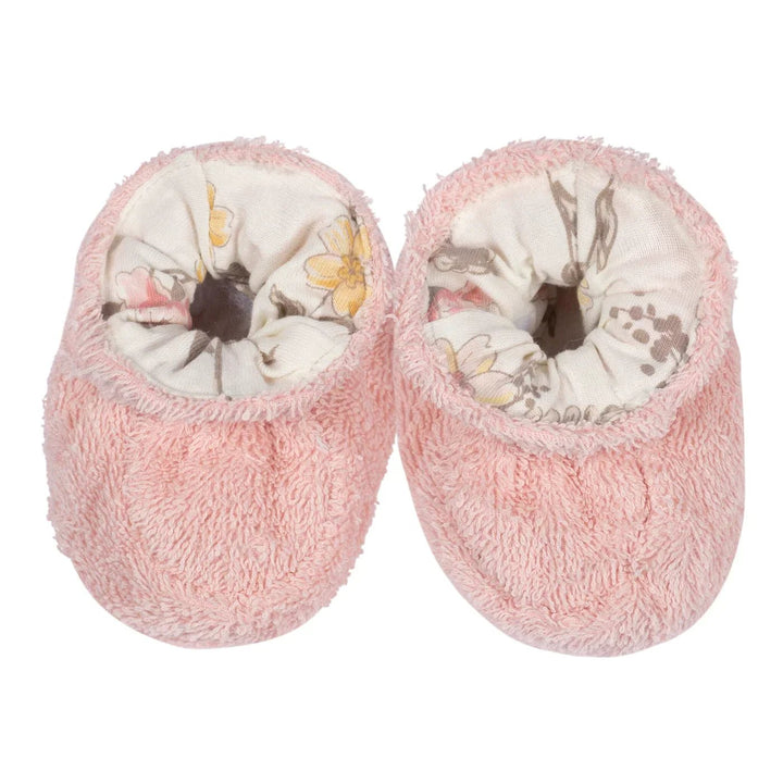 Just Born Just Born Baby Bathrobe & Booties 2 Pc Set 0 - 9M