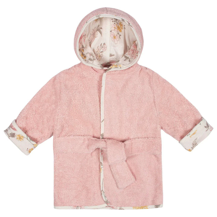 Just Born Just Born Baby Bathrobe & Booties 2 Pc Set 0 - 9M