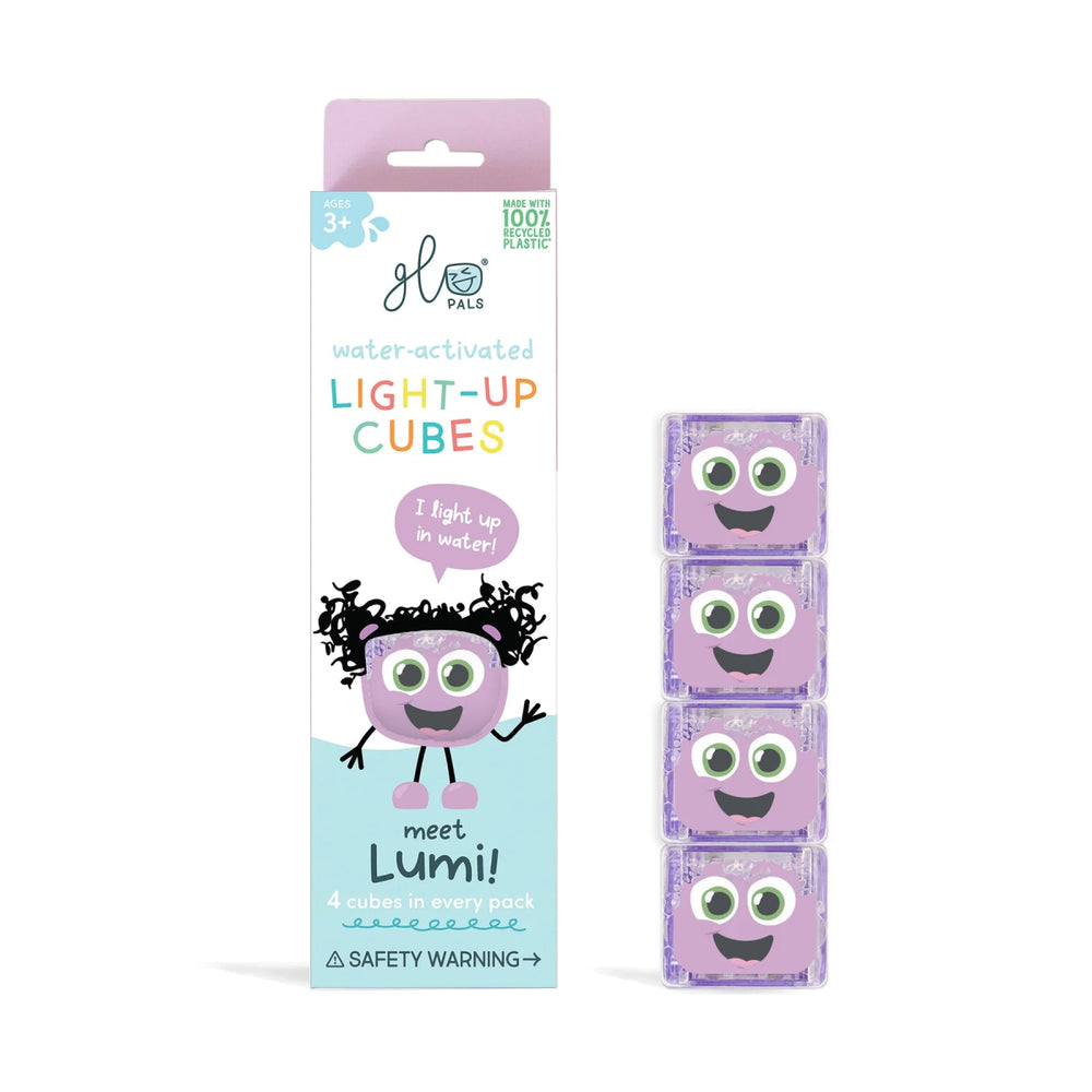 Glo Pals Glo Pals Light Up Cubes 4 PK Sensory Toys