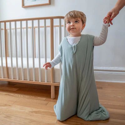 Toddler wearing HALO Sleepsack Wearable Blanket Super Soft Bamboo