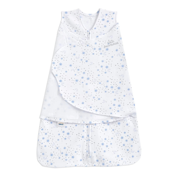 HALO 100% cotton TOG 1.5 newborn SleepSack Swaddle with blue star print