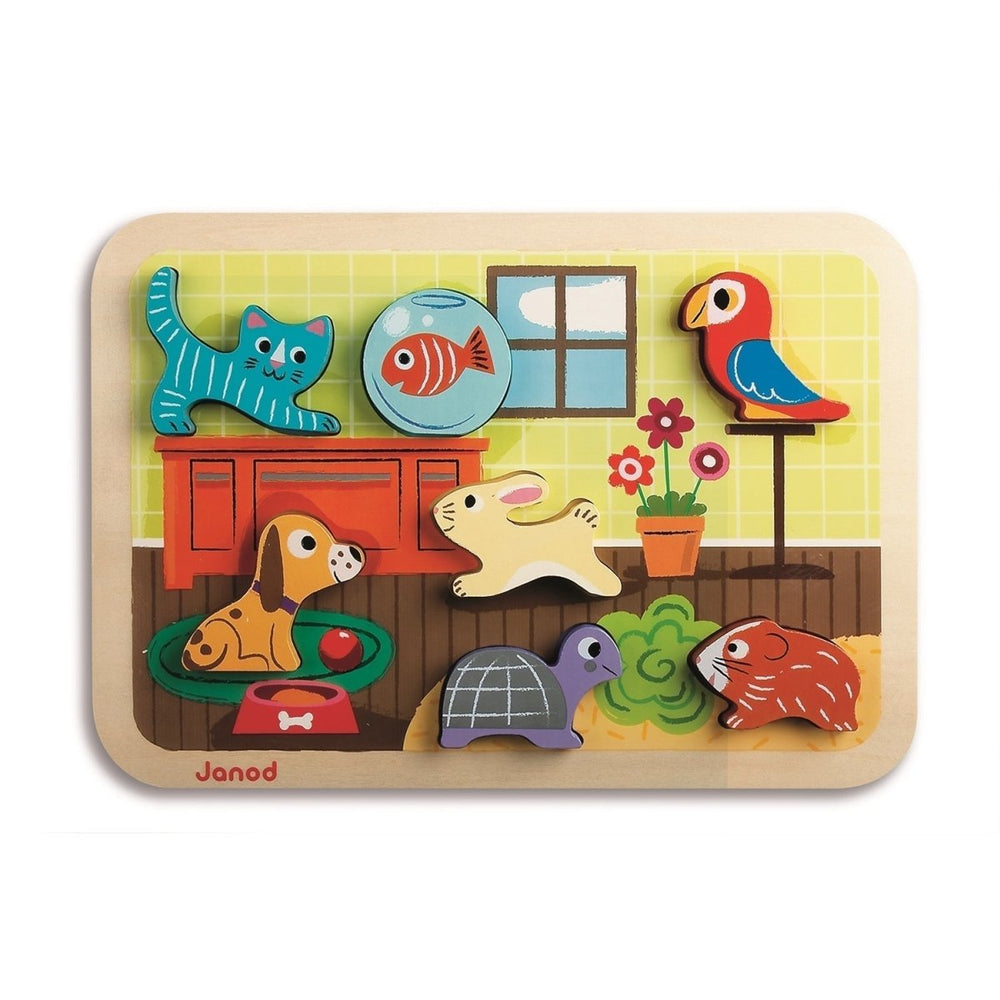 Janod Janod - Chunky Puzzle 7 pc puzzles