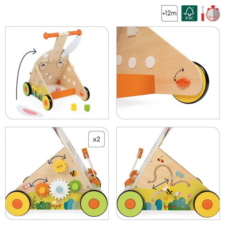 Janod Janod Farm Rabbit Walker