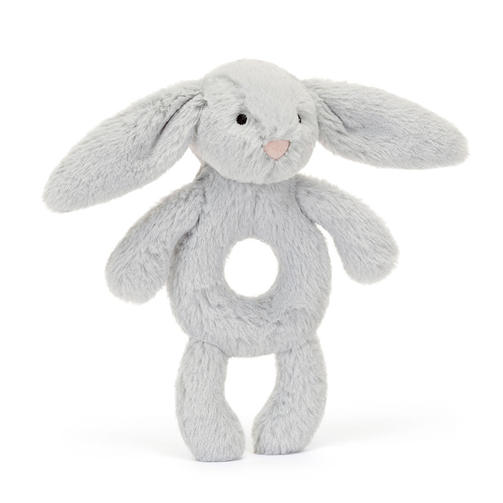 Jellycat Bashful Bunny Ring Rattle Grey