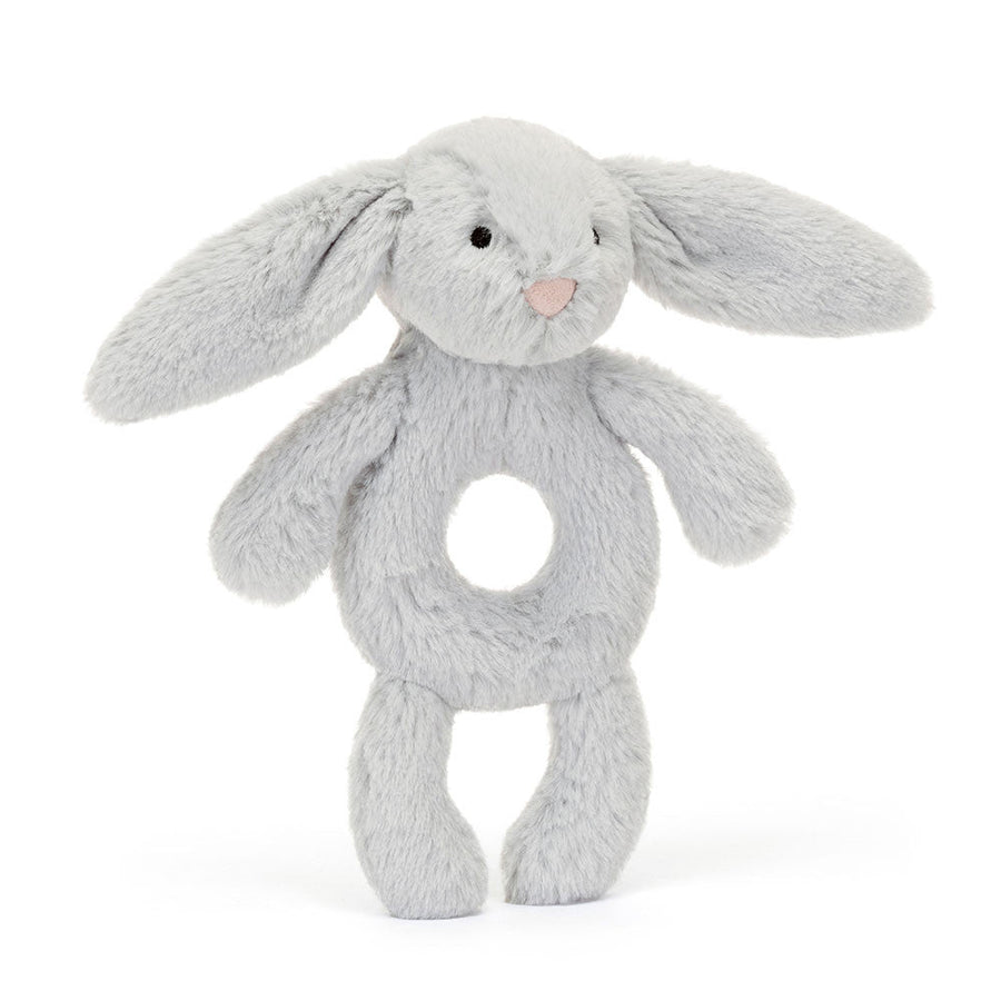 Jellycat Bashful Bunny Ring Rattle Grey