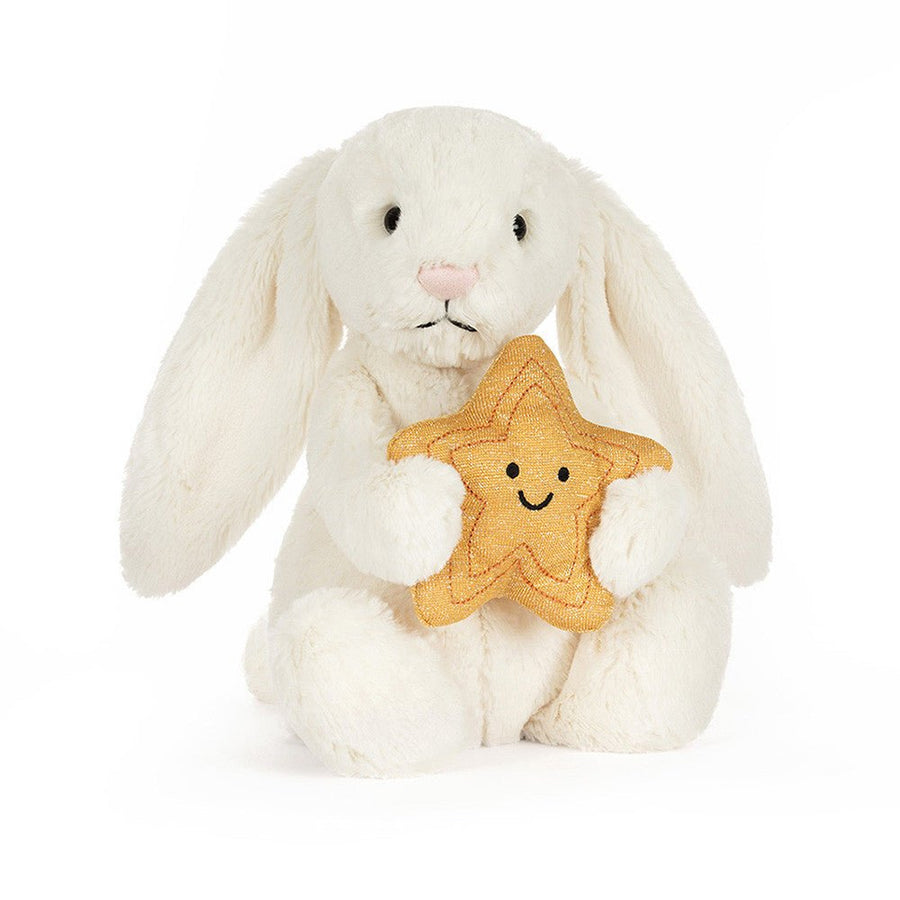 Cream Bunny with Star plush toys and stuff animal - Image 1