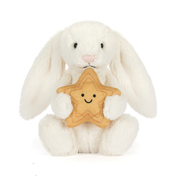 Cream Bunny with Star plush toys and stuff animal - Image 5