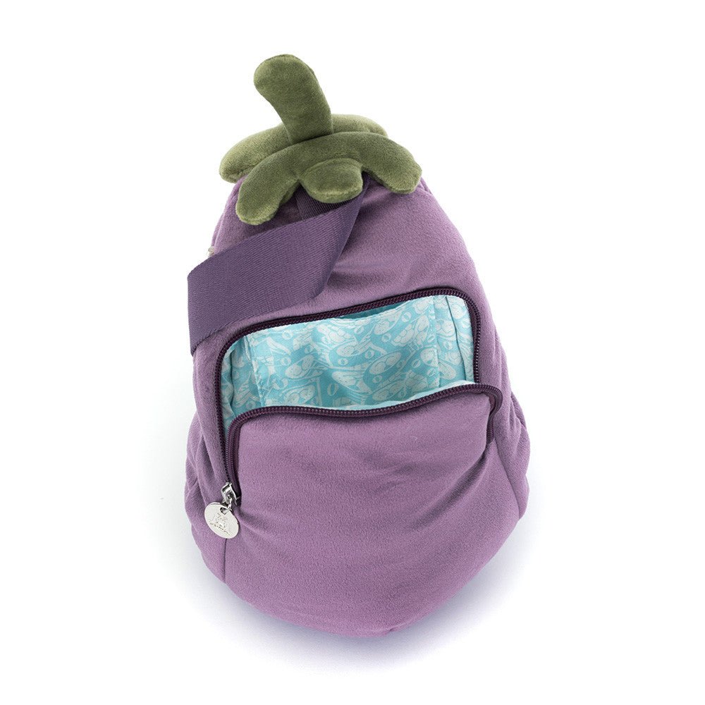 Jellycat Amuseables Eggplant Bum Bag plush toys and stuff animal - Image 2