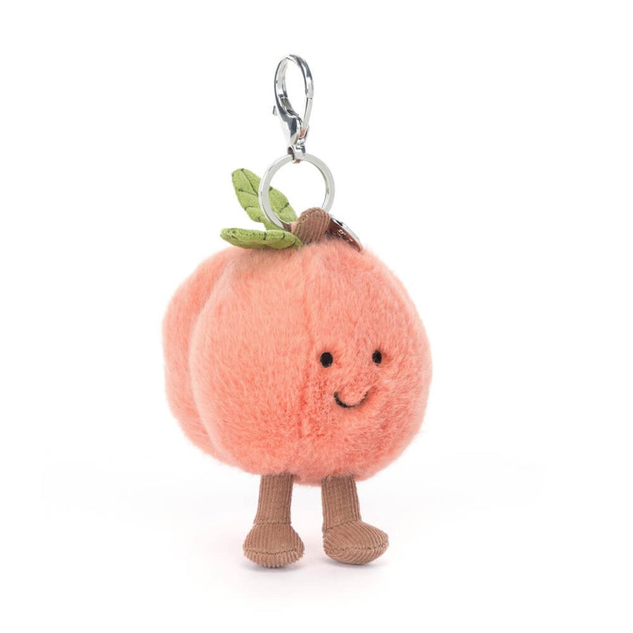Jellycat Amuseables Peach Bag Charm plush toys and stuff animal - Image 1