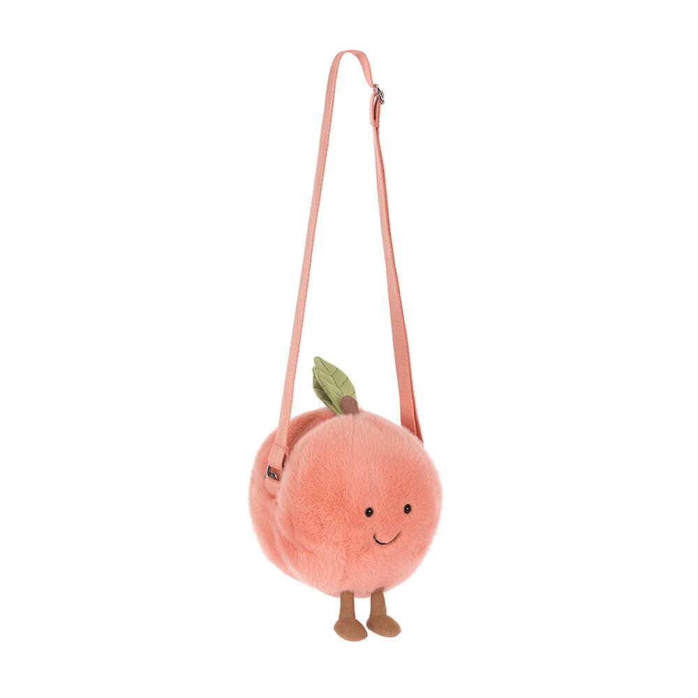  ジェリーキャット アミューザブル ピーチ ショルダーバッグ 桃 Jellycat Plush Amuseables Peach Shoulder Bag - Cute & Fun