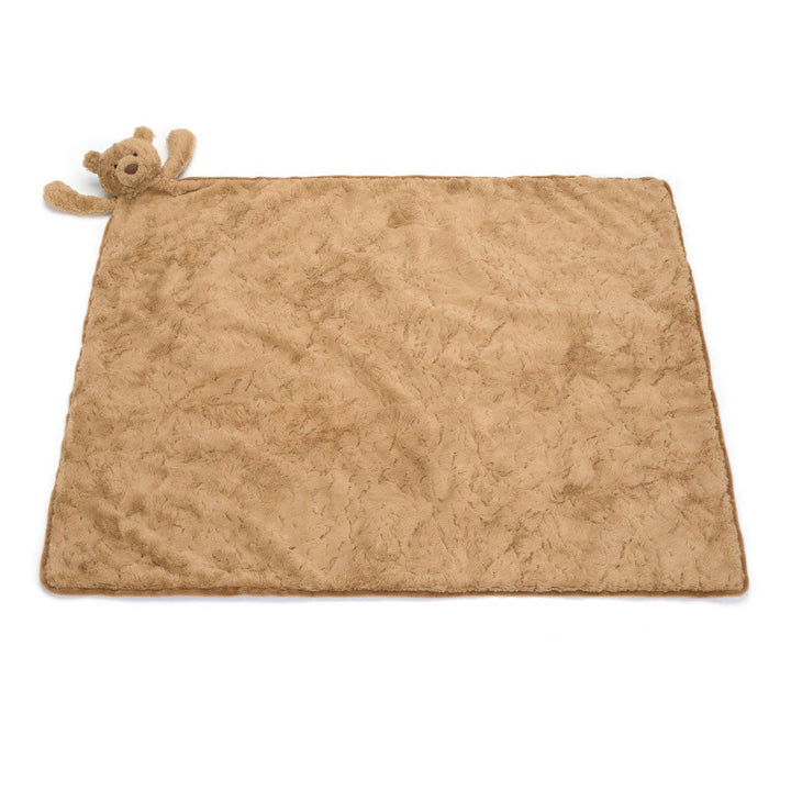 Jellycat Bartholomew Bear Blankie plush toys and stuff animal - Brown plush blanket with teddy bear toy  