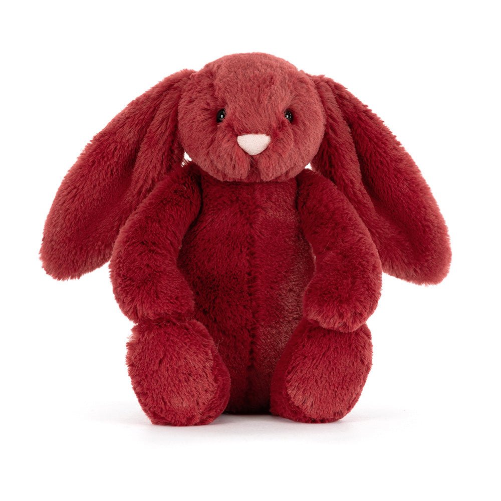 Jellycat Jellycat Bashful Christmas Bunny Little Redcurrant plush toys and stuff animal