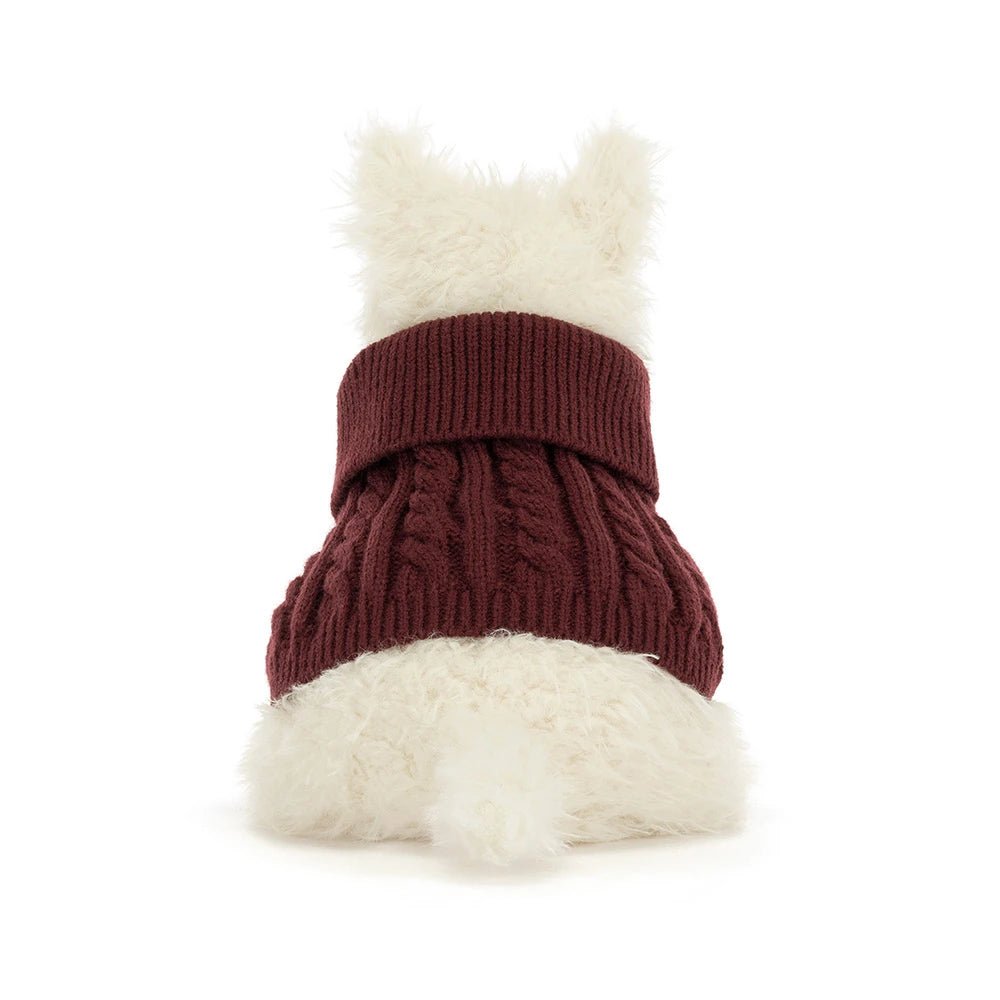 Jellycat Munro Scottie Dog Winter Jumper Plush Toy - Image 4