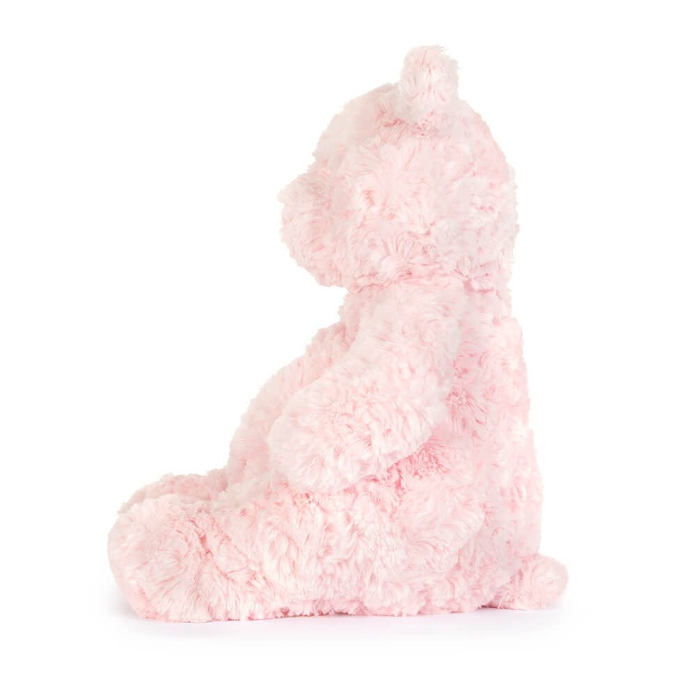 Jellycat Leola Bear plush stuffed animal featuring its signature floppy arms, embroidered facial details, and luxuriously soft texture.