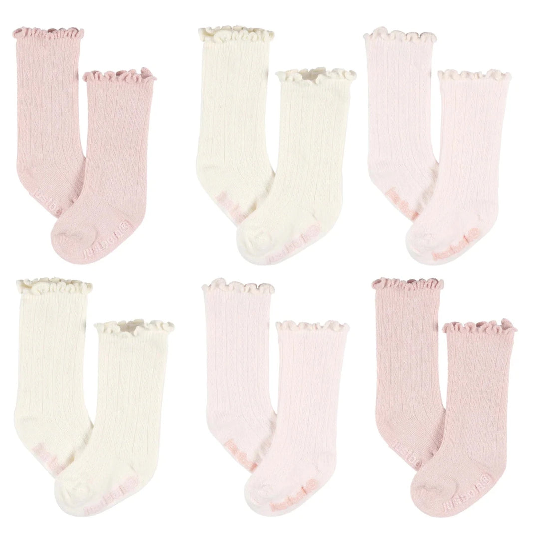 Just Born 6 pk Baby Socks - TAN apparel 0-6M - Image 10