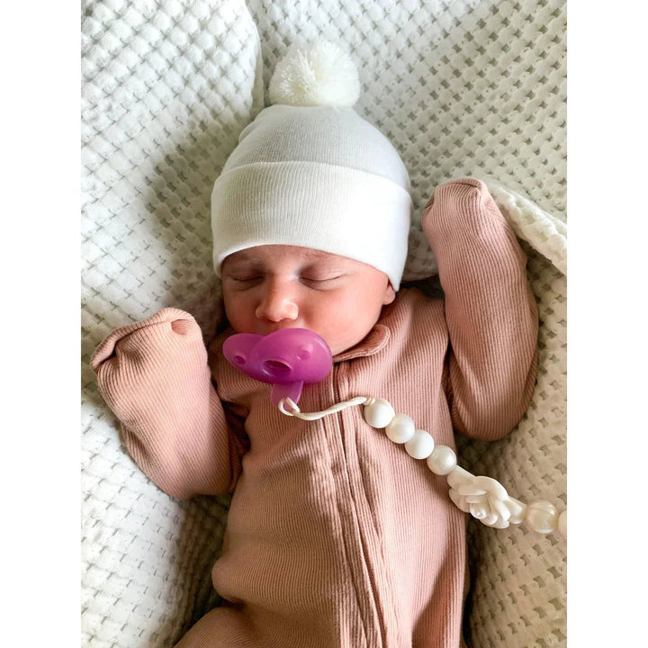 Kidcentral Essentials Newborn Hat Pompom