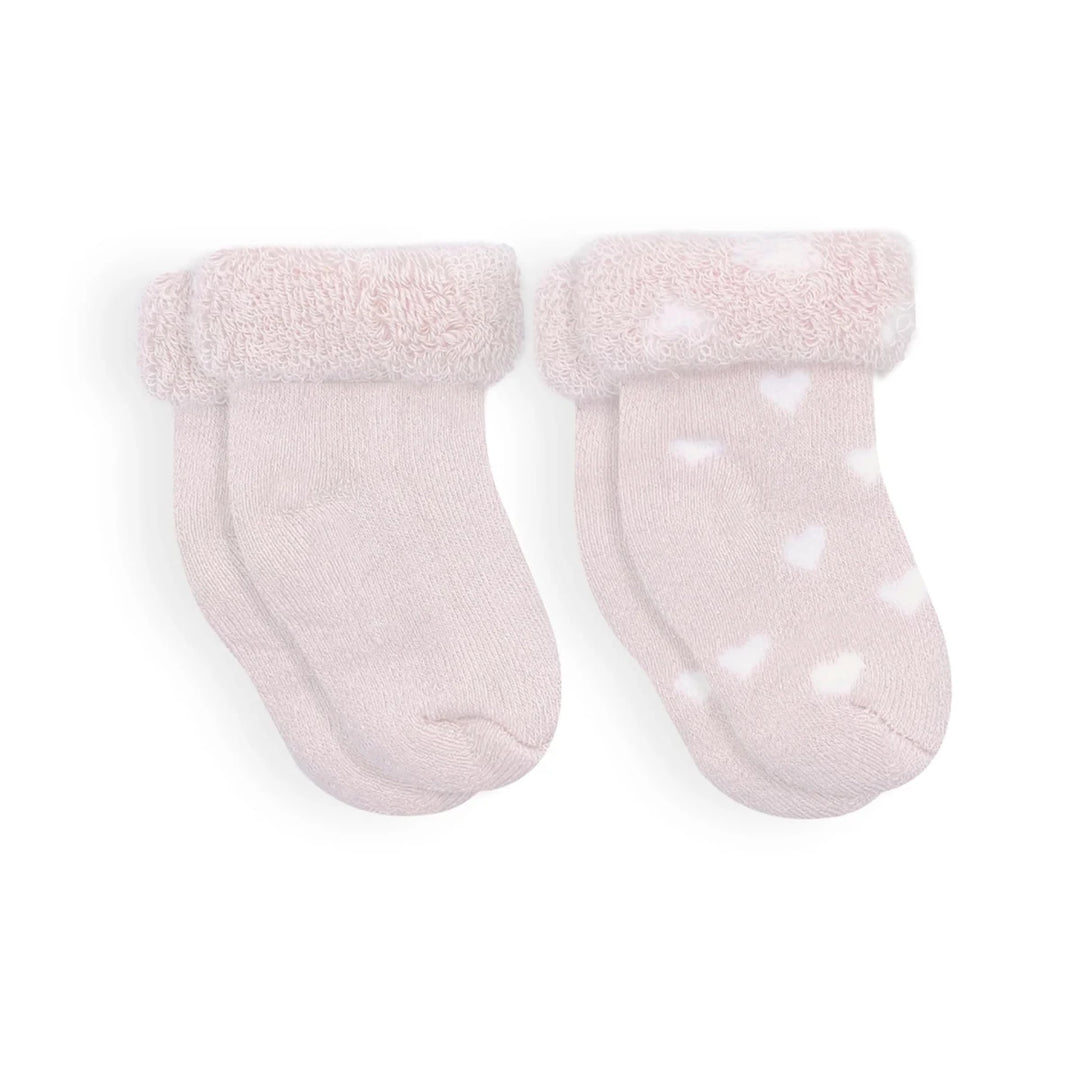 Kushies Socks 2 PK Pink/Hearts - Image 6