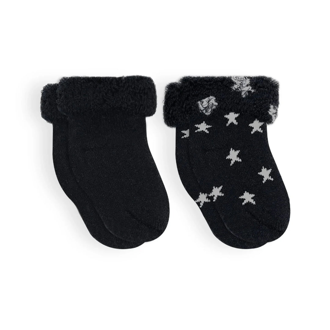 Kushies Socks 2 PK Black/Stars - Image 9