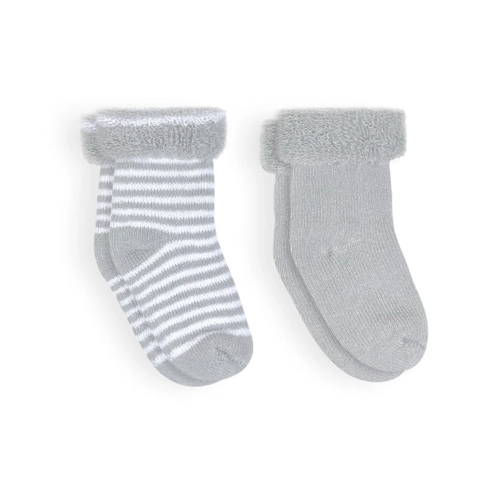 Kushies Socks 2 PK Grey/Stripes - Image 4