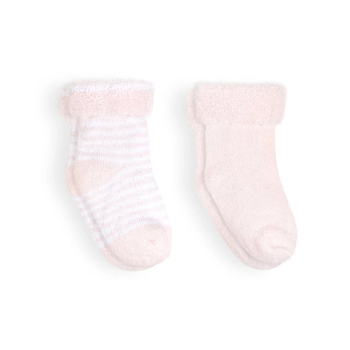 Kushies Socks 2 PK Pink/Stripes - Image 2