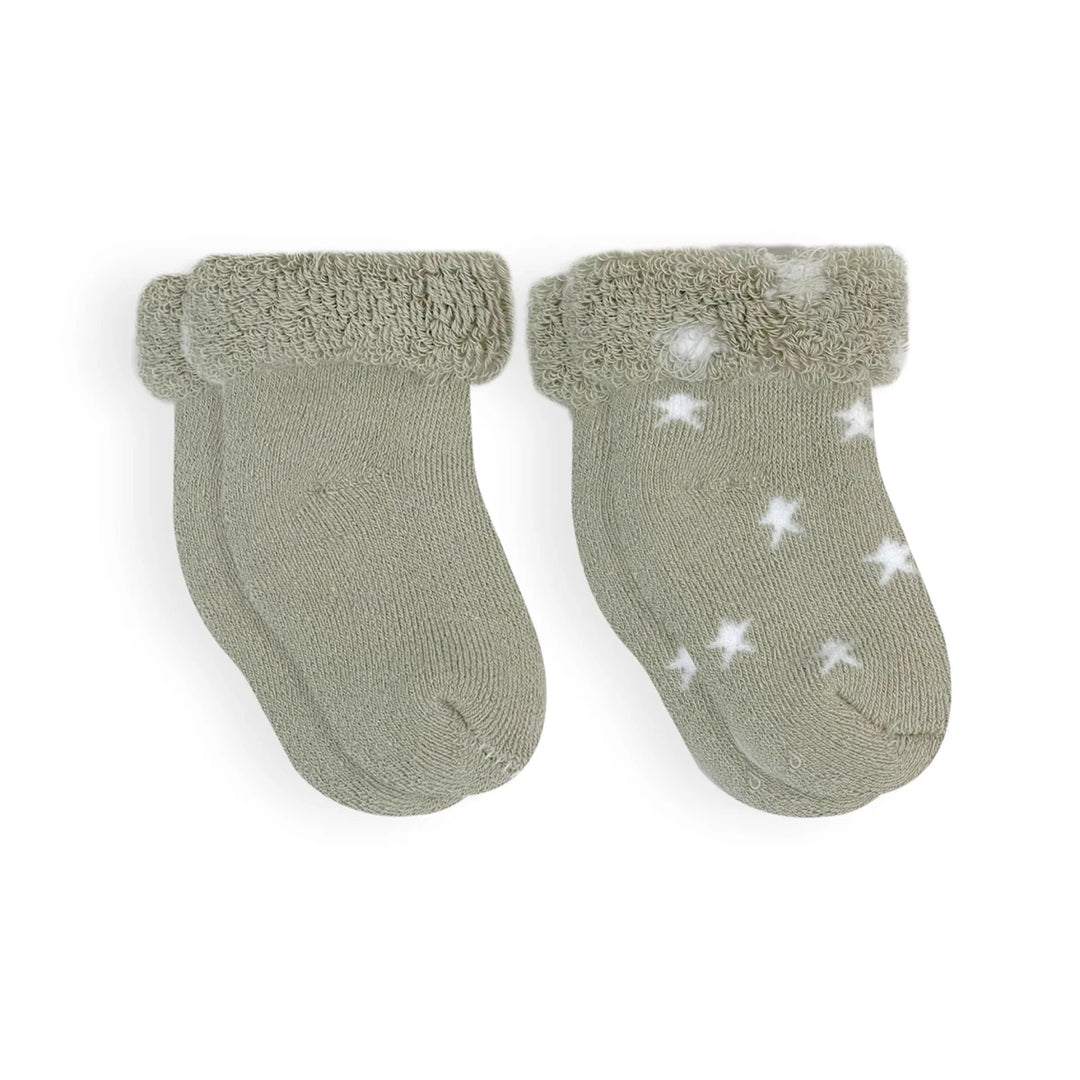 Kushies Socks 2 PK Sage/Stars - Image 11