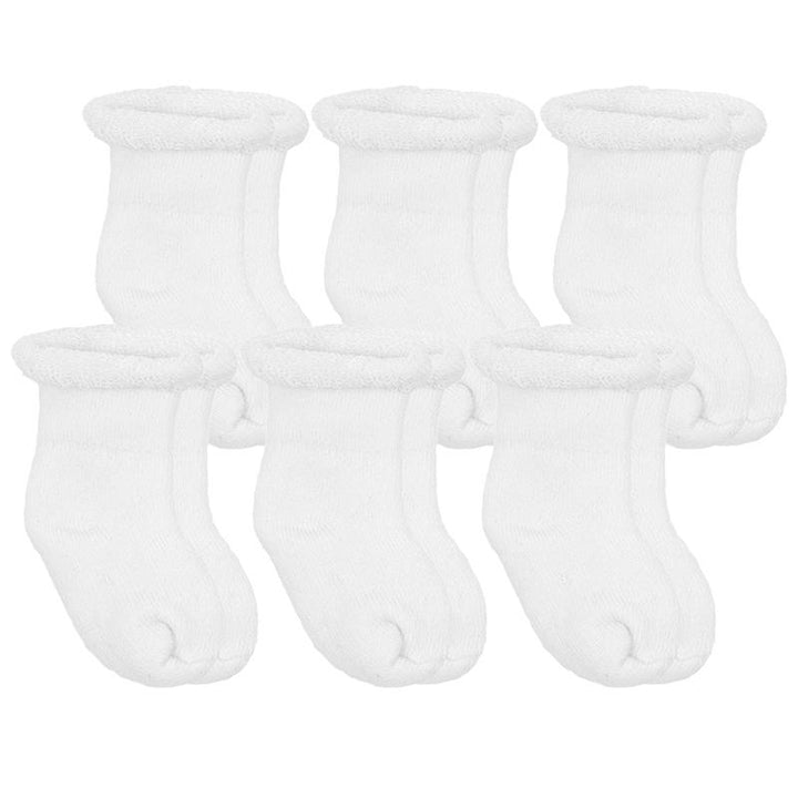 Kushies Newborn Socks 6 Pk