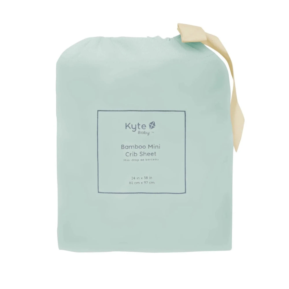 Kyte Baby Mini Crib Sheet Sage - Image 2