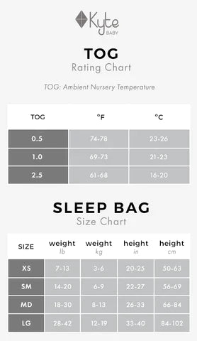 Kyte Baby Kyte Baby - Sleep Bag Cloud 2.5 Tog