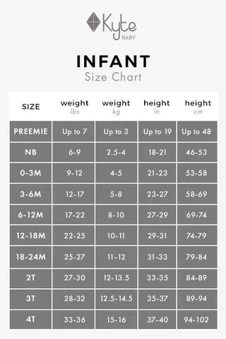 Kyte Baby Kyte Baby - Zippered Footie - Newborn