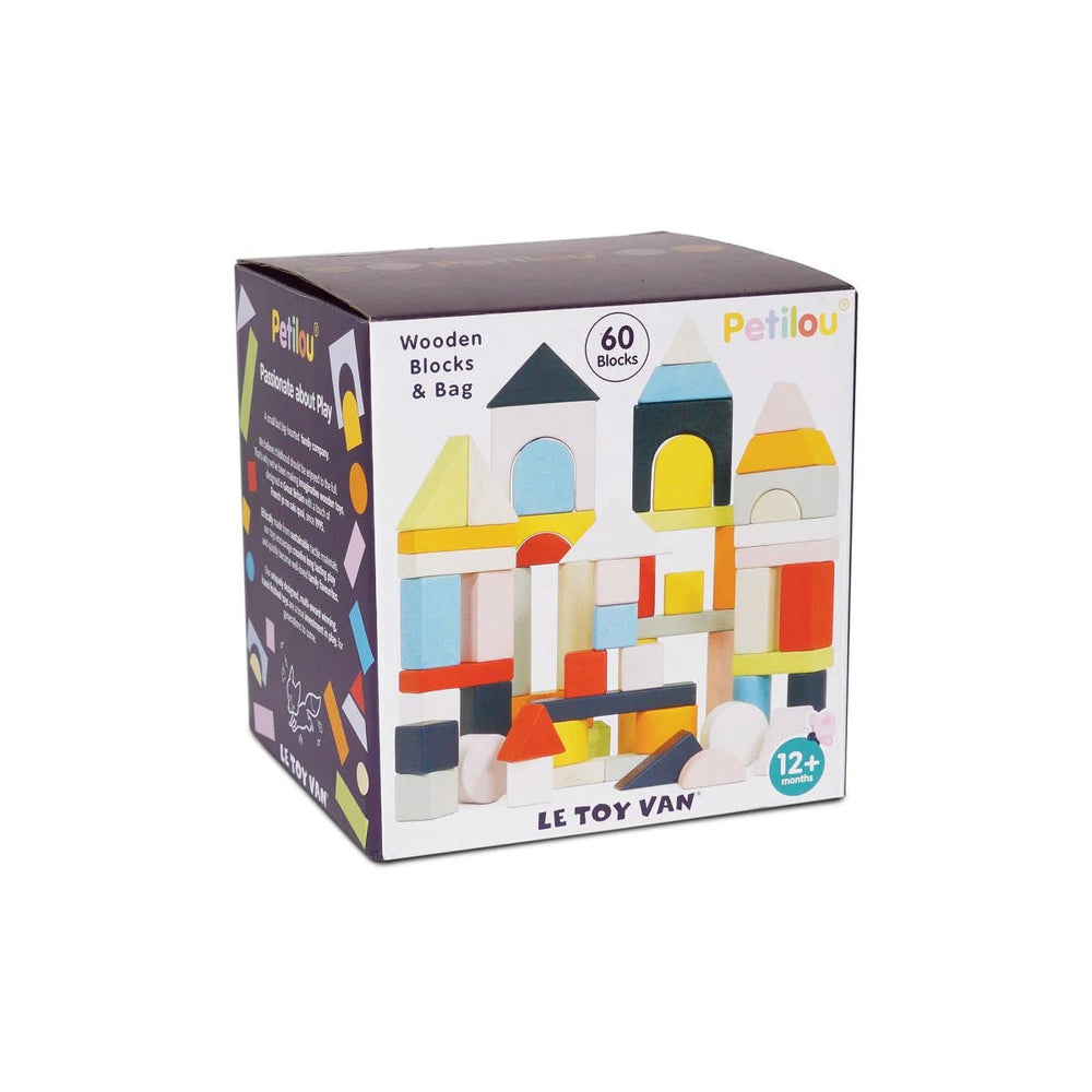 Le Toy Van Wooden Blocks & Bag
