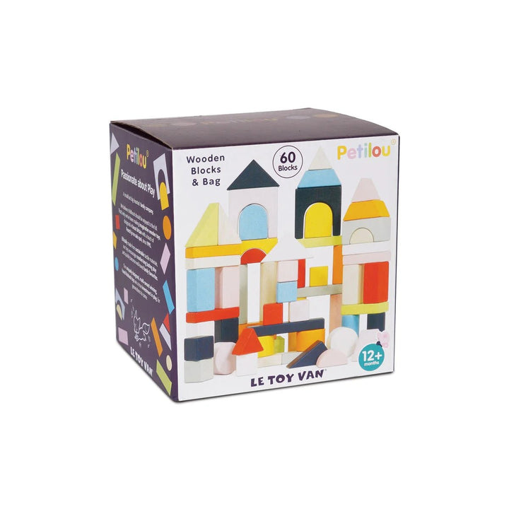 Le Toy Van Wooden Blocks & Bag