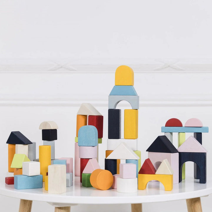 Le Toy Van Wooden Blocks & Bag