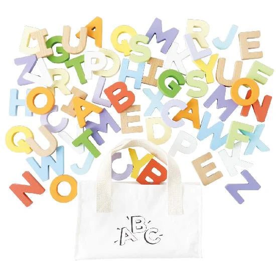 Le Toy Van Wooden Letters & Bag