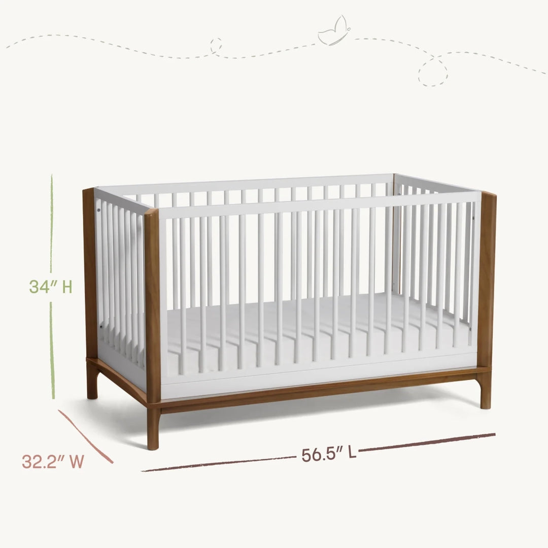 Laurel 4 - in - 1 Convertible Crib Cribs & Toddler Beds Black/Chestnut - Image 3