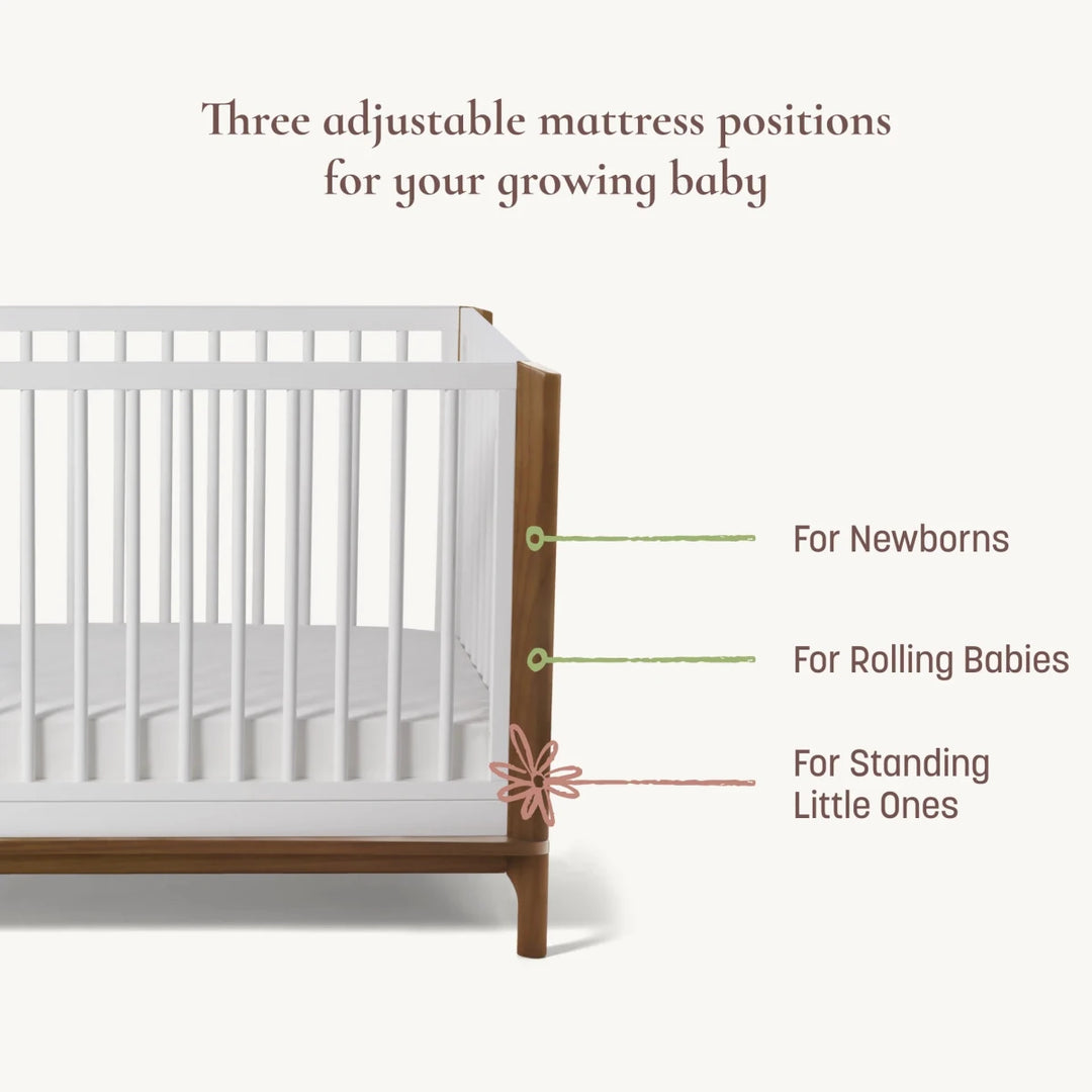 Laurel 4 - in - 1 Convertible Crib Cribs & Toddler Beds Black/Chestnut - Image 4