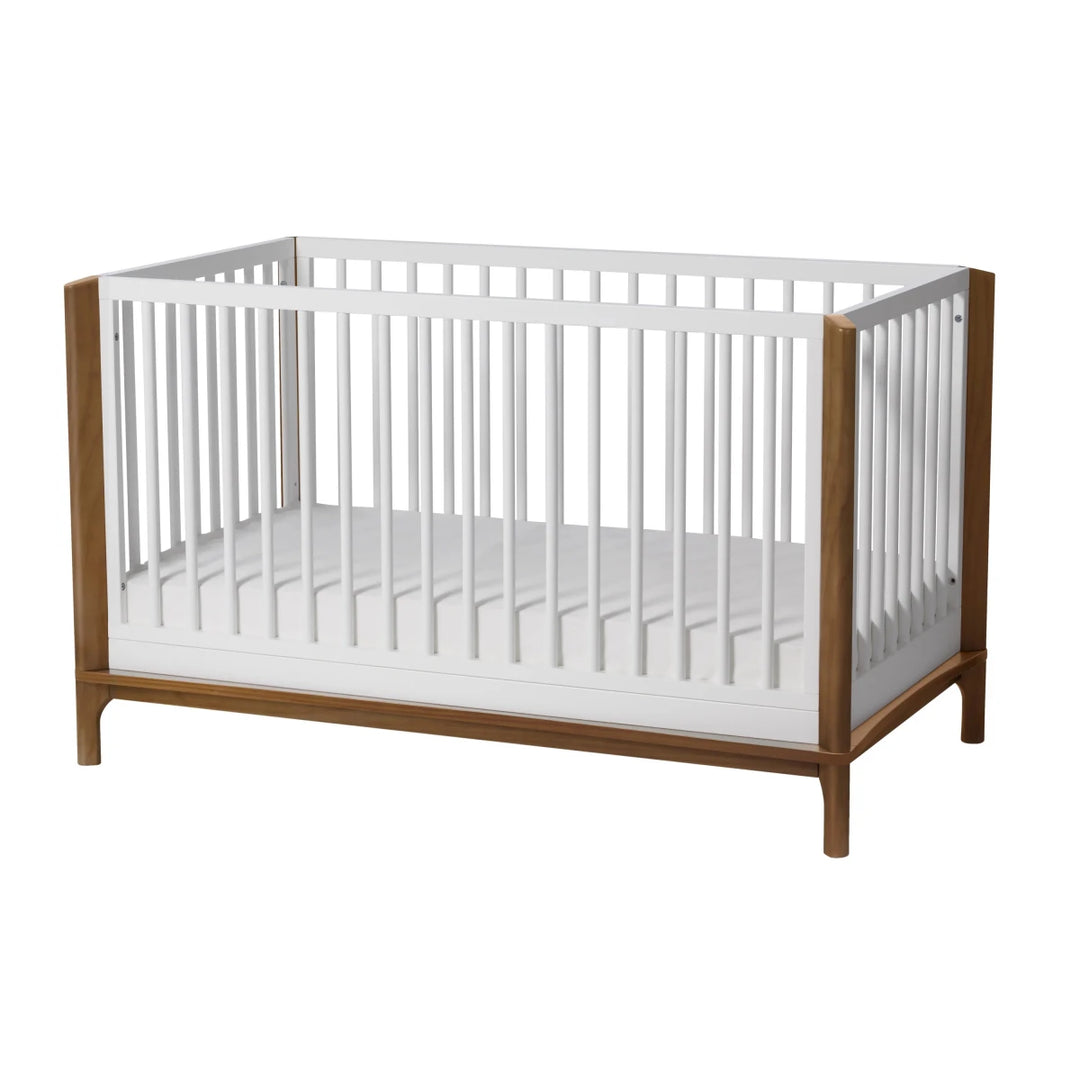 Laurel 4 - in - 1 Convertible Crib Cribs & Toddler Beds White/Chestnut - Image 1