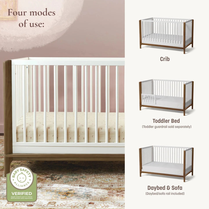 Laurel 4 - in - 1 Convertible Crib Cribs & Toddler Beds Black/Chestnut - Image 5
