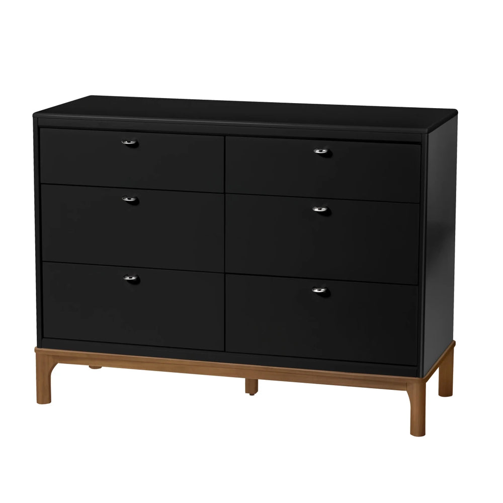 Laurel 6 - Drawer Dresser Dresser Black/Chestnut - Image 2