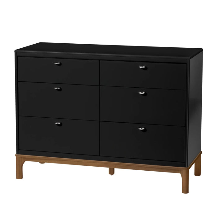 Laurel 6 - Drawer Dresser Dresser Black/Chestnut - Image 2