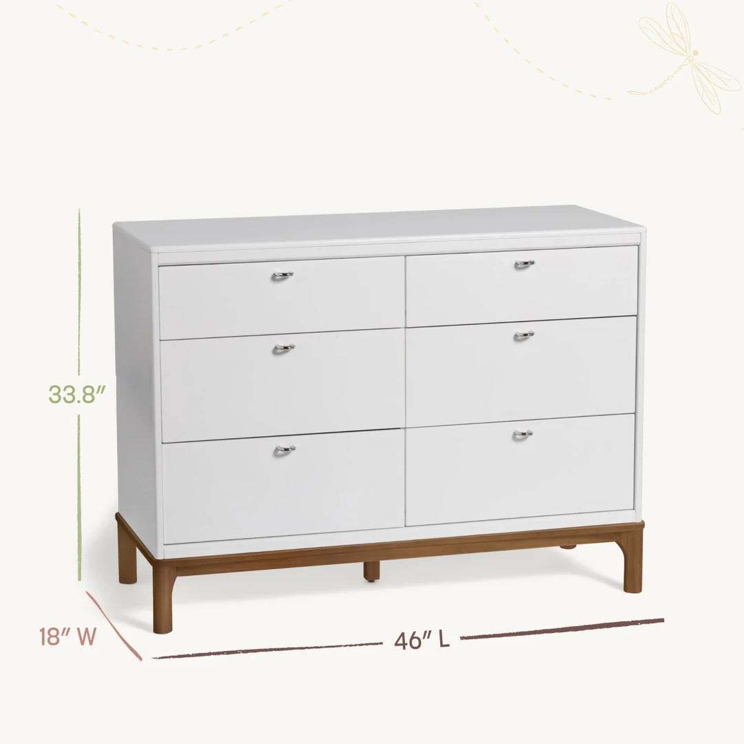 Laurel 6 - Drawer Dresser Dresser Black/Chestnut - Image 4