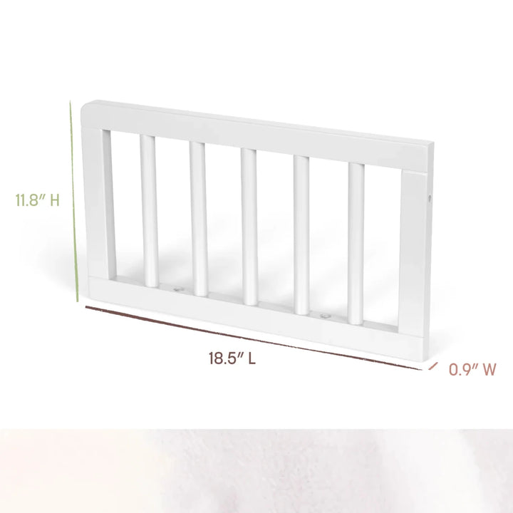 Laurel Toddler Bed Guardrail with Spindles Guardrail White - Image 3