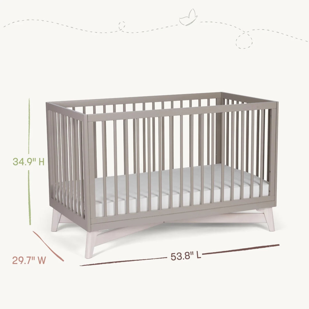 Pala 4 - in - 1 Crib Cribs & Toddler Beds White/Whitewash - Image 5