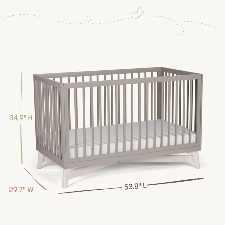 Pala 4 - in - 1 Crib Cribs & Toddler Beds White/Whitewash - Image 5