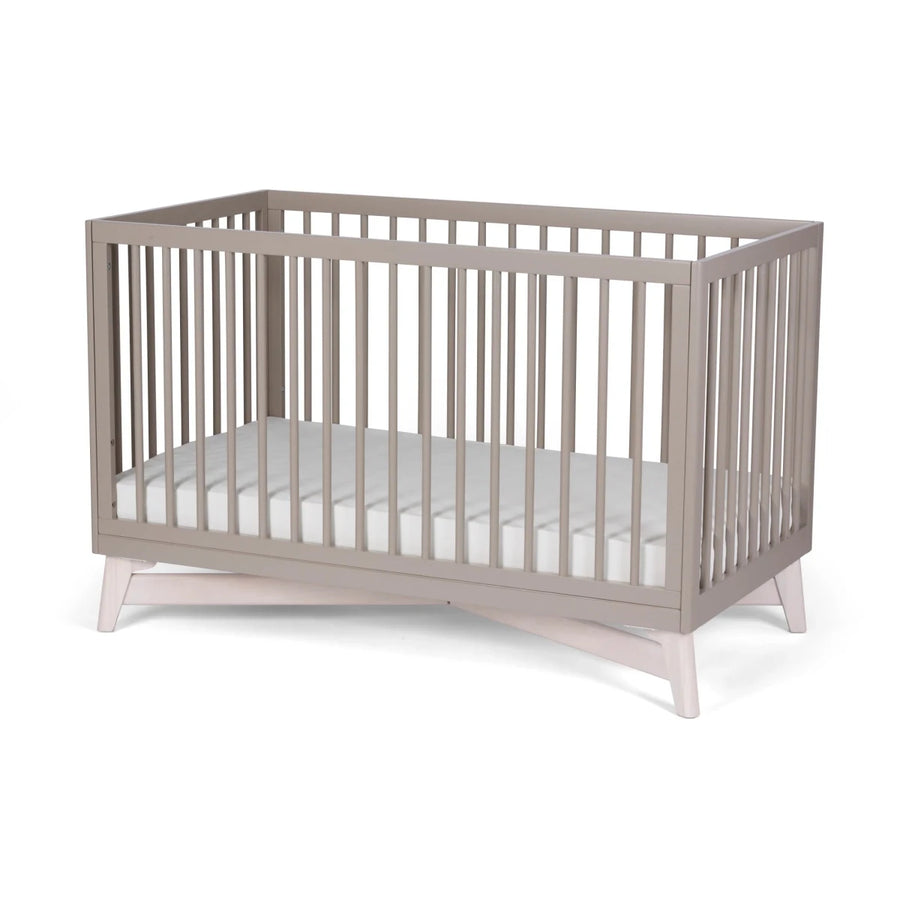 Pala 4 - in - 1 Crib Cribs & Toddler Beds Taupe/Whitewash - Image 1