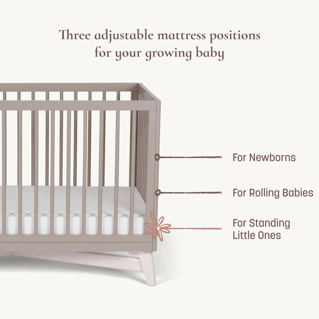 Pala 4 - in - 1 Crib Cribs & Toddler Beds White/Whitewash - Image 4