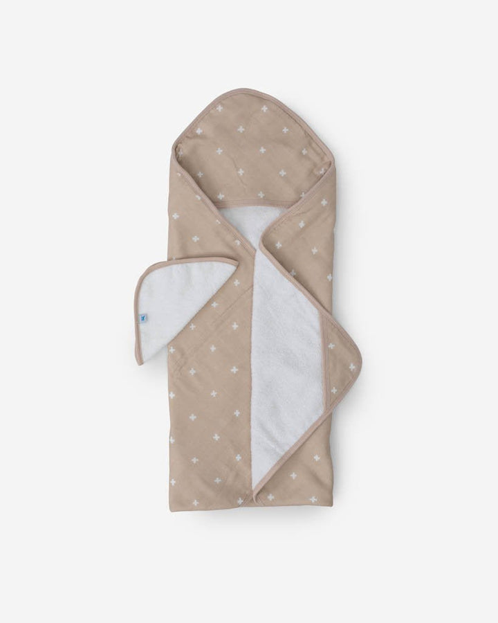 little unicorn Hooded Towel & Washcloth Set