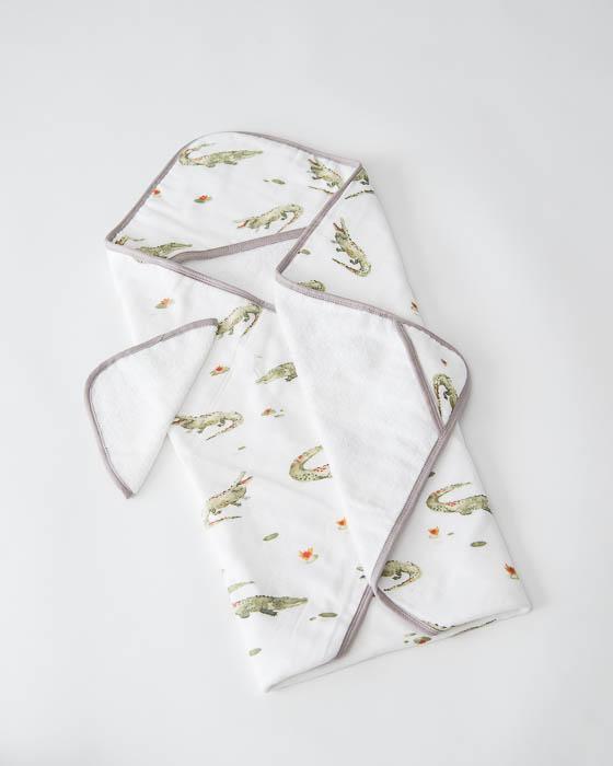 little unicorn Hooded Towel & Washcloth Set